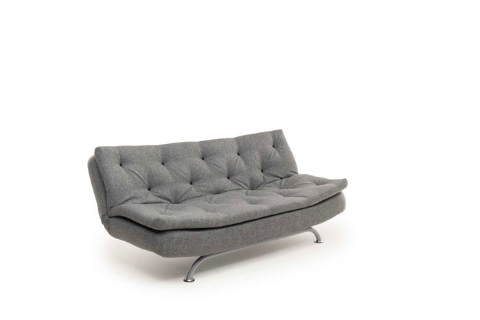Atelier Del Sofa Rivo - Sofá-Cama de 3 Plazas Gris Claro